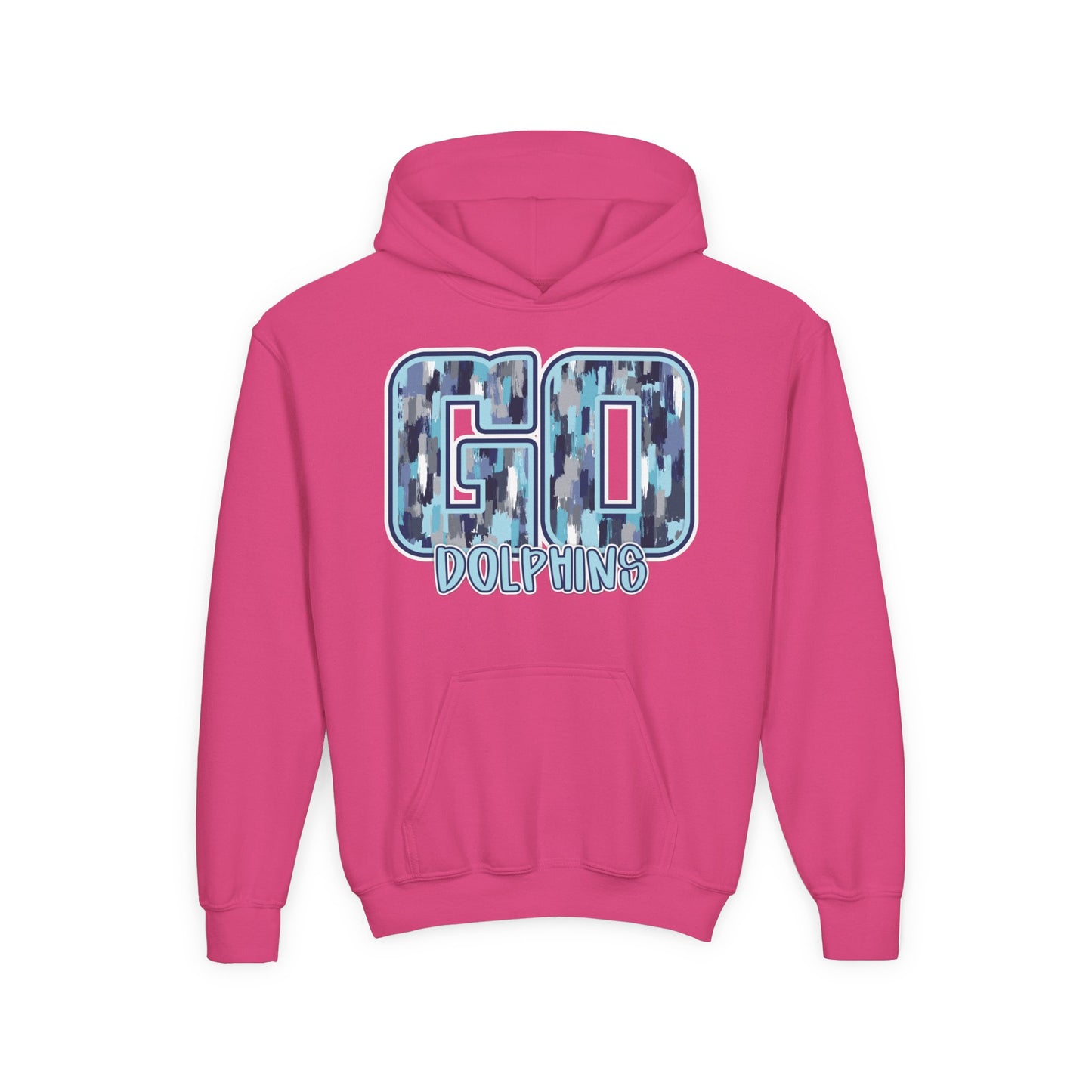 Youth GO Dolphins Hoodie - Gildan