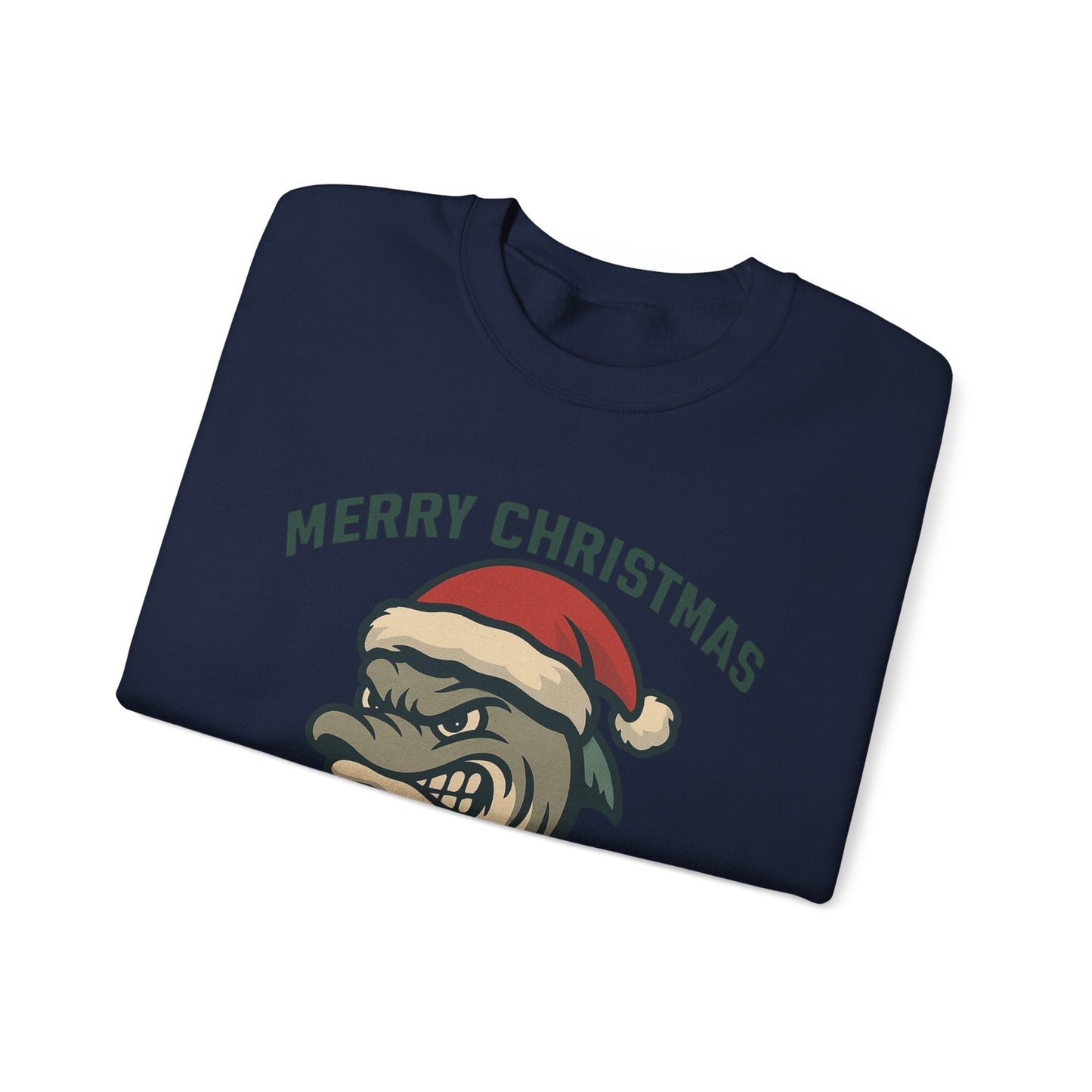 Merry Christmas Dolphins Sweatshirt - Gildan