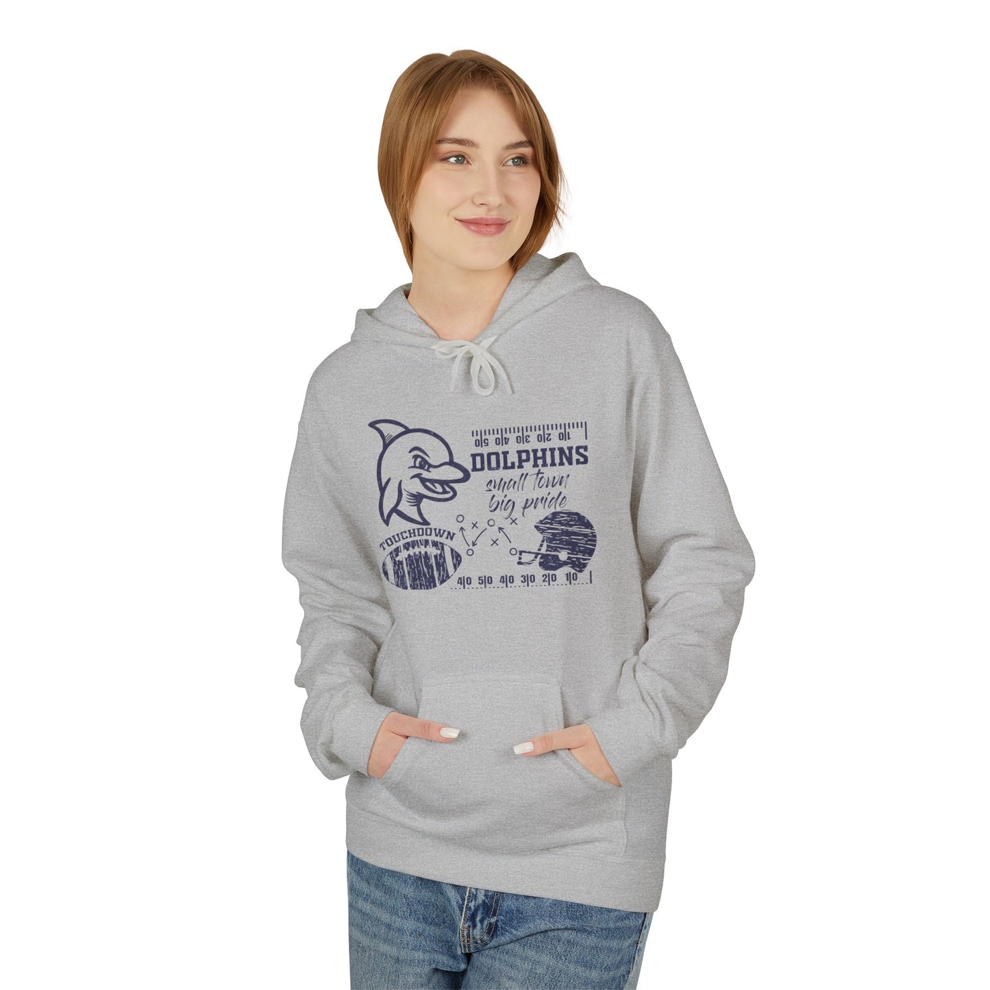 Dolphin Football Hoodie - Gildan