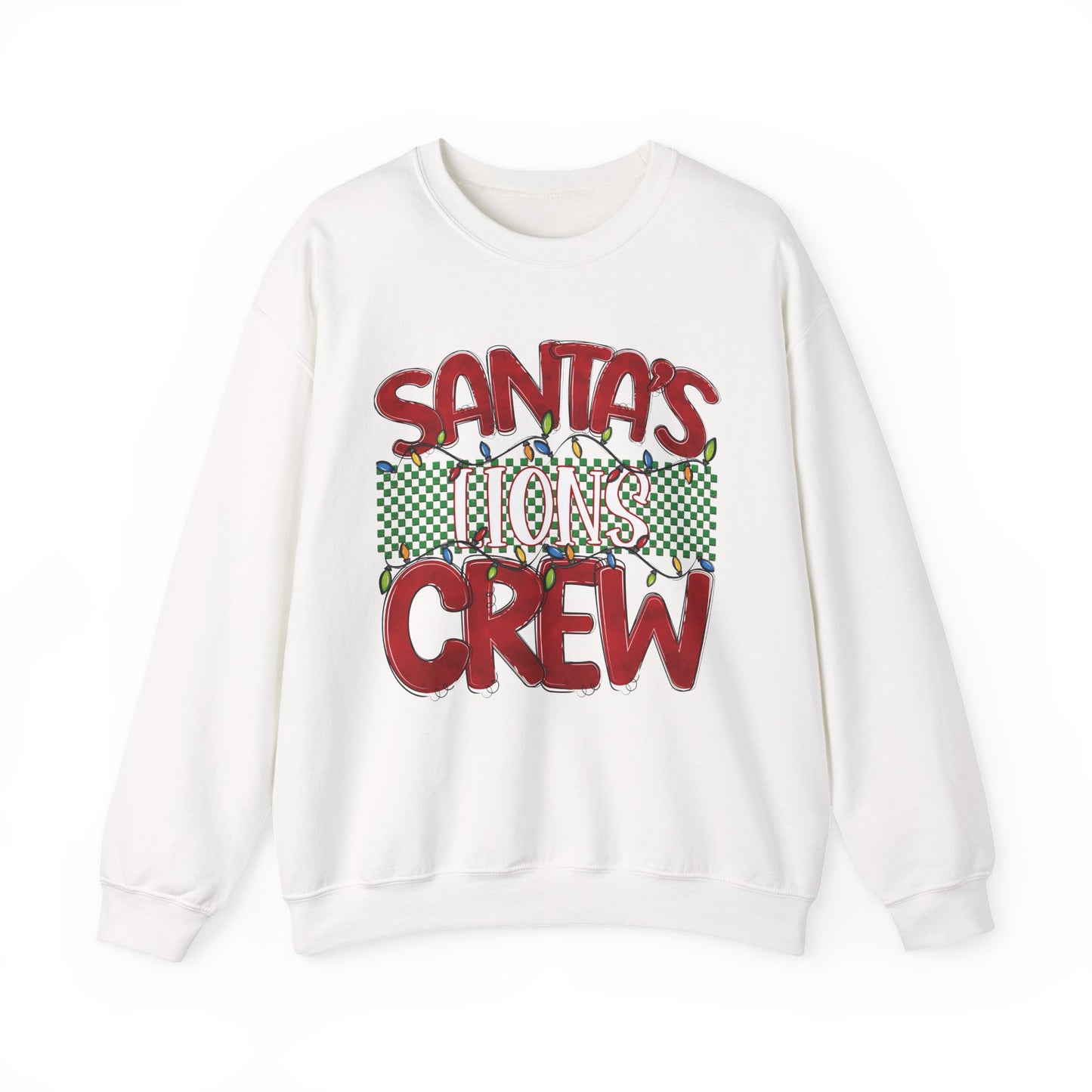 Santa's Lions Crew Sweatshirt - Gildan