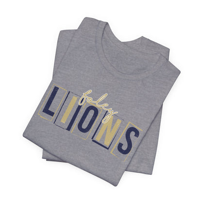 Foley Lions Boxy Tee - Bella Canvas