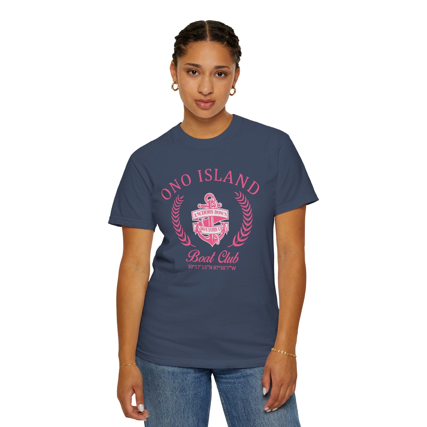 Ono Island Pink Boat Club - Comfort Colors