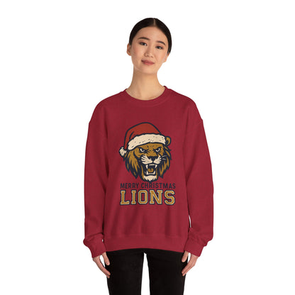 Merry Christmas Lions Sweatshirt — Gildan