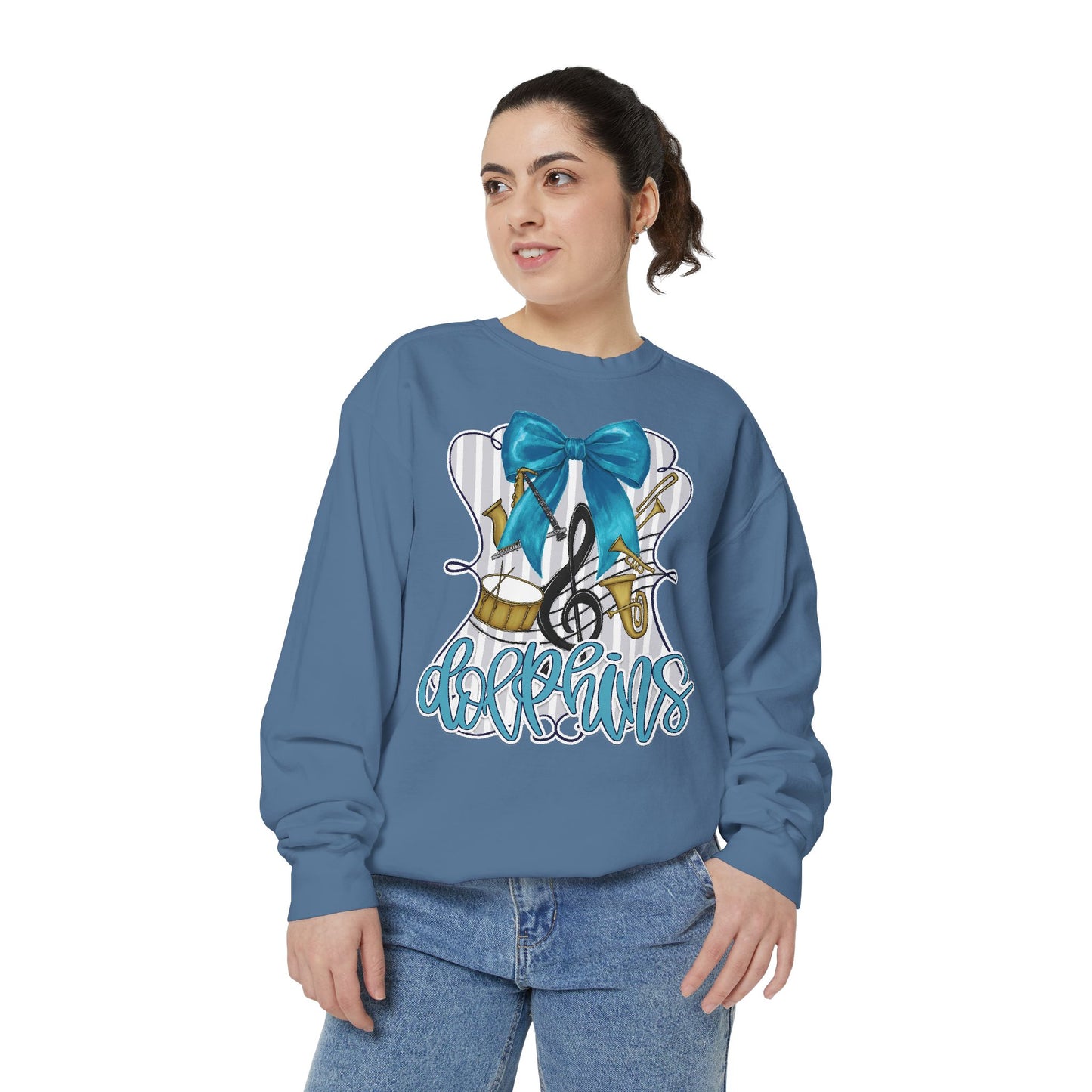 Adult Dolphins Band Sweatshirt - Comfort Colors