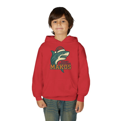 Youth Makos Christmas Hoodie — Merry Christmas Shark Holiday Sweatshirt