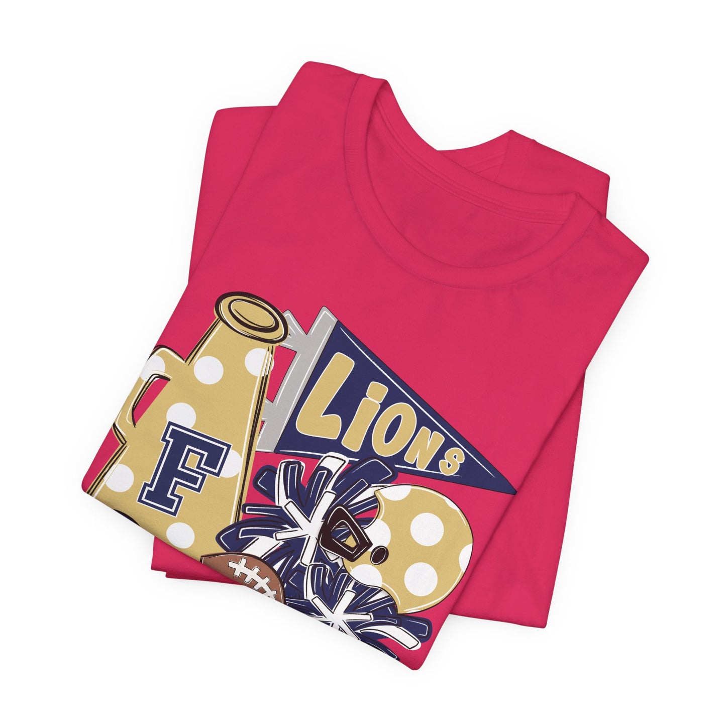Lions Football Spirit Tee - Bella Canvas