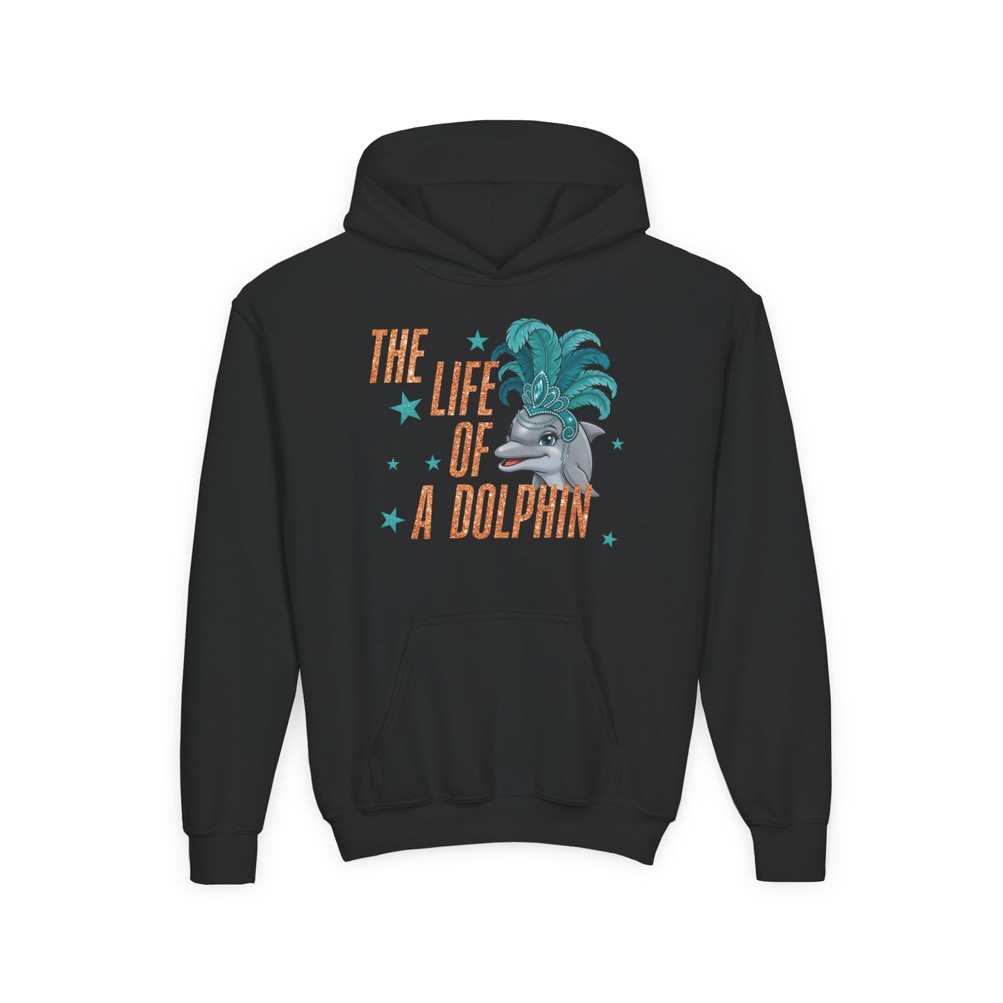 Life of a Dolphin Faux Glitter - Gildan