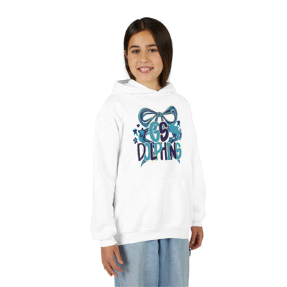 Youth GS Dolphins Bow Tee - Gildan