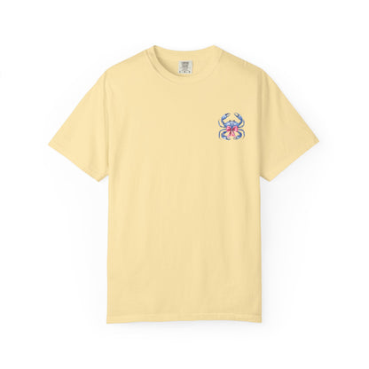 Adult Ono Island Preppy Crab Tee - Comfort Colors