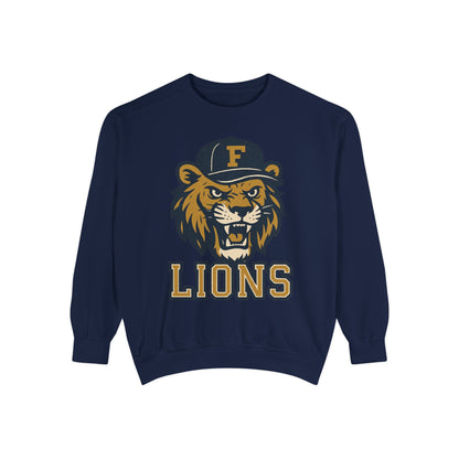 Adult Retro Roaring Lions Sweatshirt - Comfort Colors