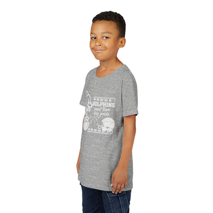 Youth Dolphin Football Tee - Bella Canvas