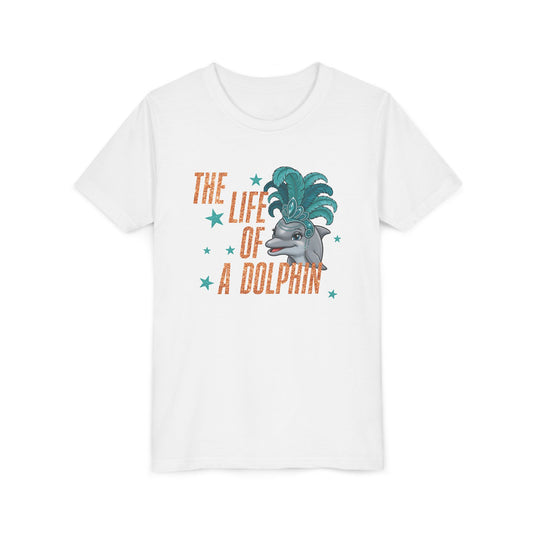 Life of a Dolphin Faux Glitter - Bella Canvas