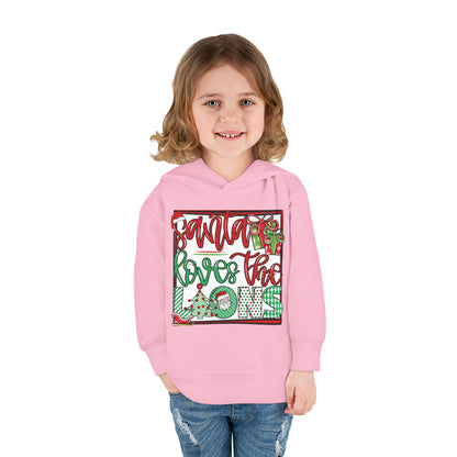 Santa Loves The Lions Toddler Hoodie