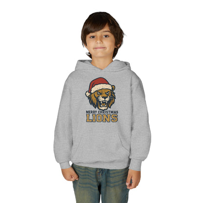 Merry Christmas Lions Hoodie - Gildan