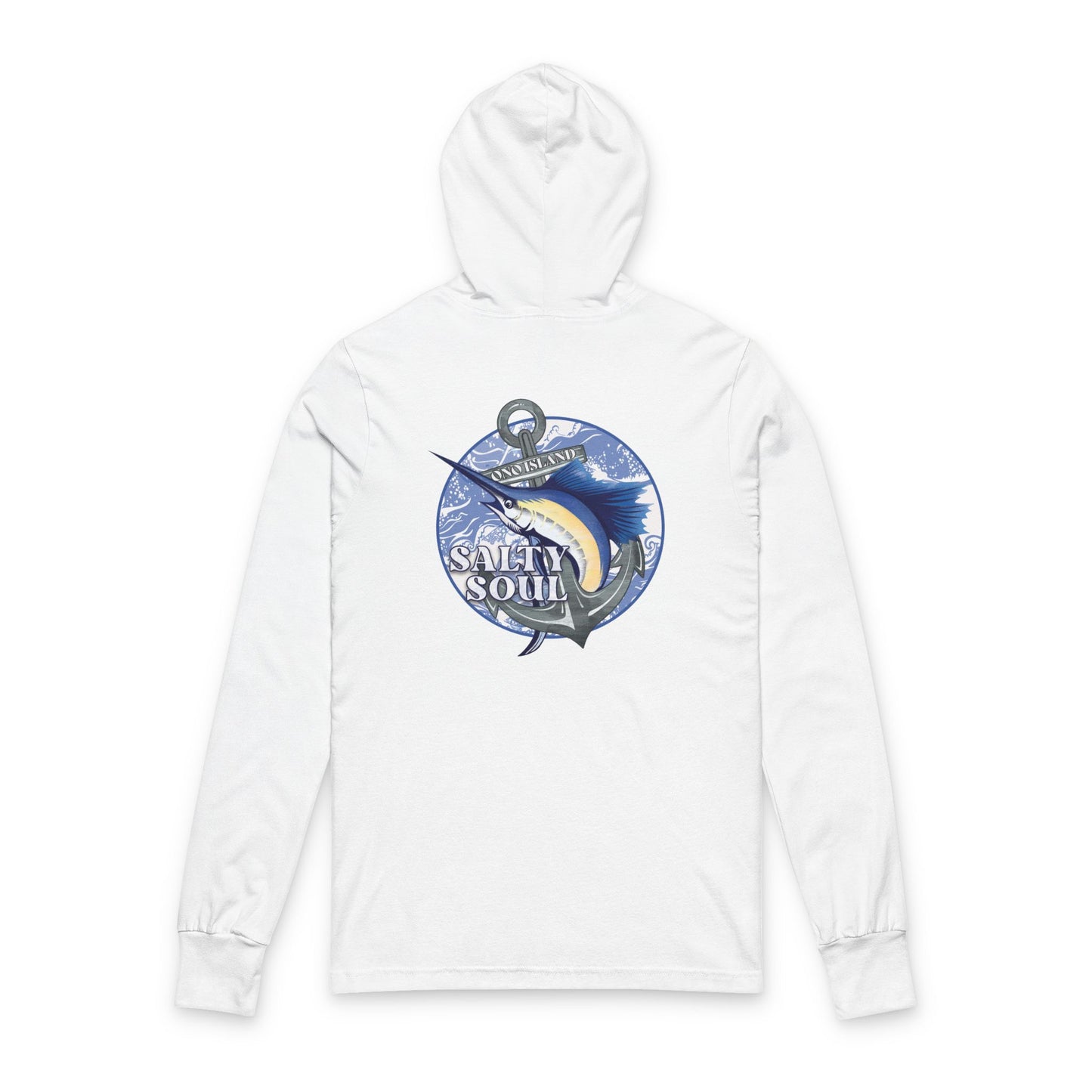 Adult Ono Salty Soul Hooded Long Sleeve Tee -Bella Canvas