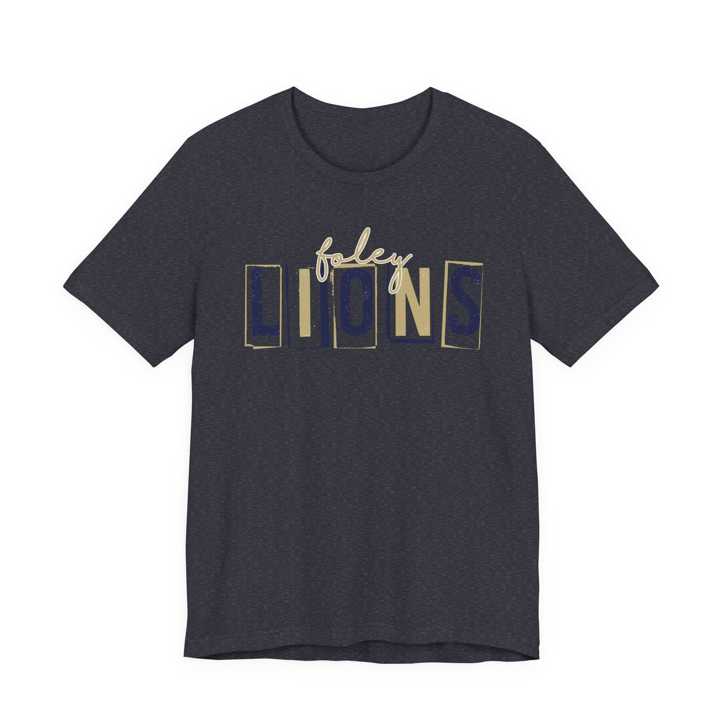 Lions Blocky Spirit Tee - Bella Canvas
