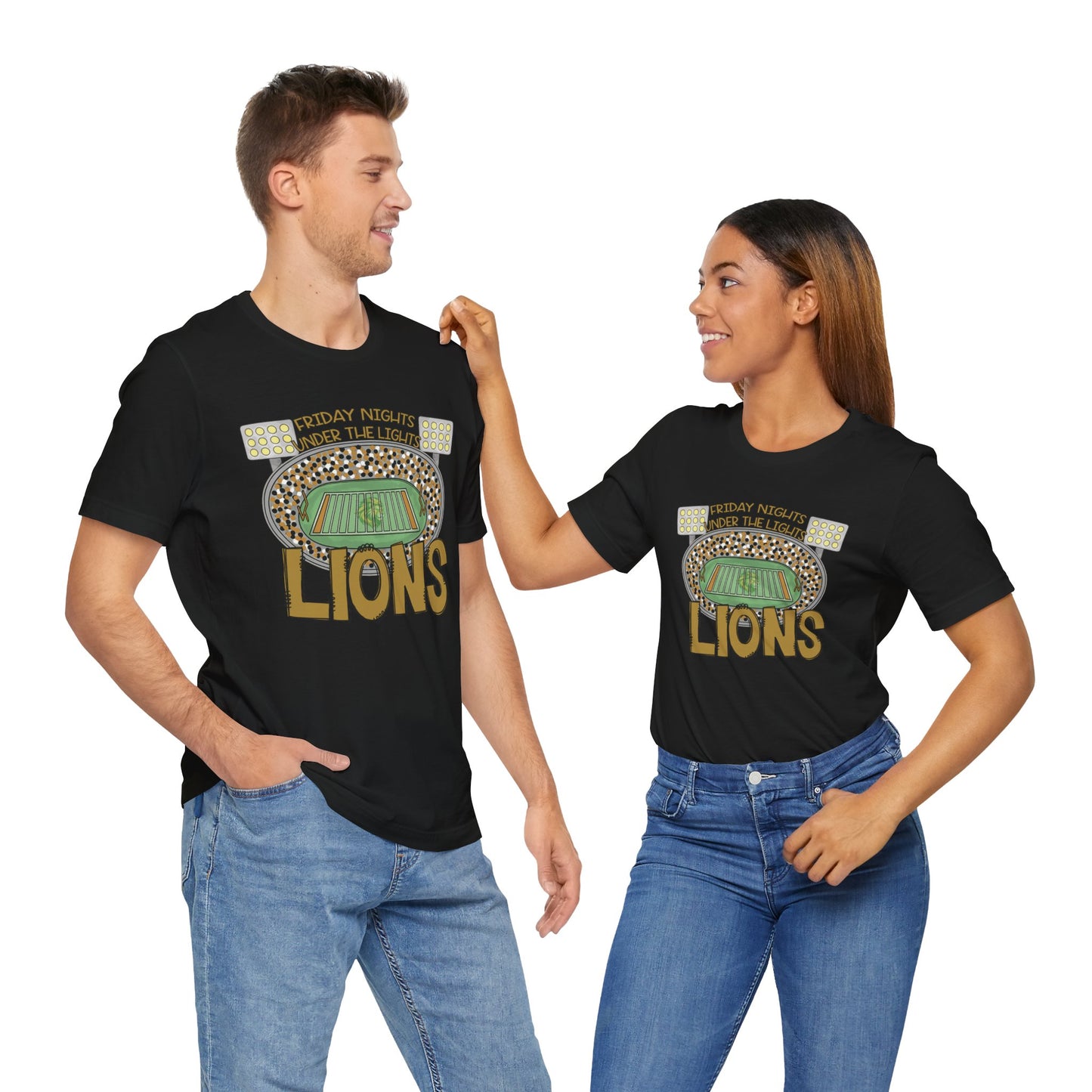 Adult LionsFriday Nights Under the Lights Tee - Bella Canvas