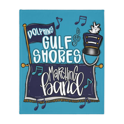 GS Marching Band 2 Sided Cozy Microfiber Blanket