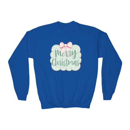 Merry Christmas Youth Sweatshirt - Gildan