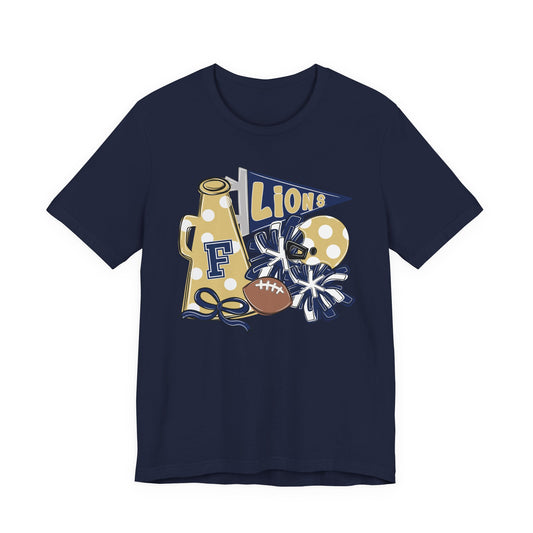 Lions Football Spirit Tee - Bella Canvas