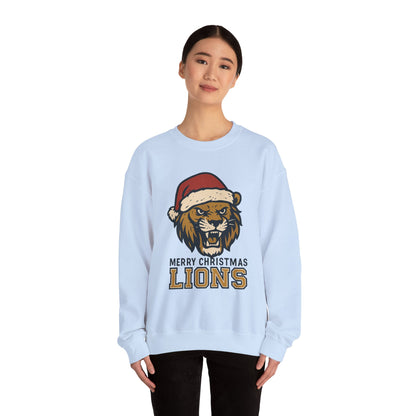 Merry Christmas Lions Sweatshirt — Gildan