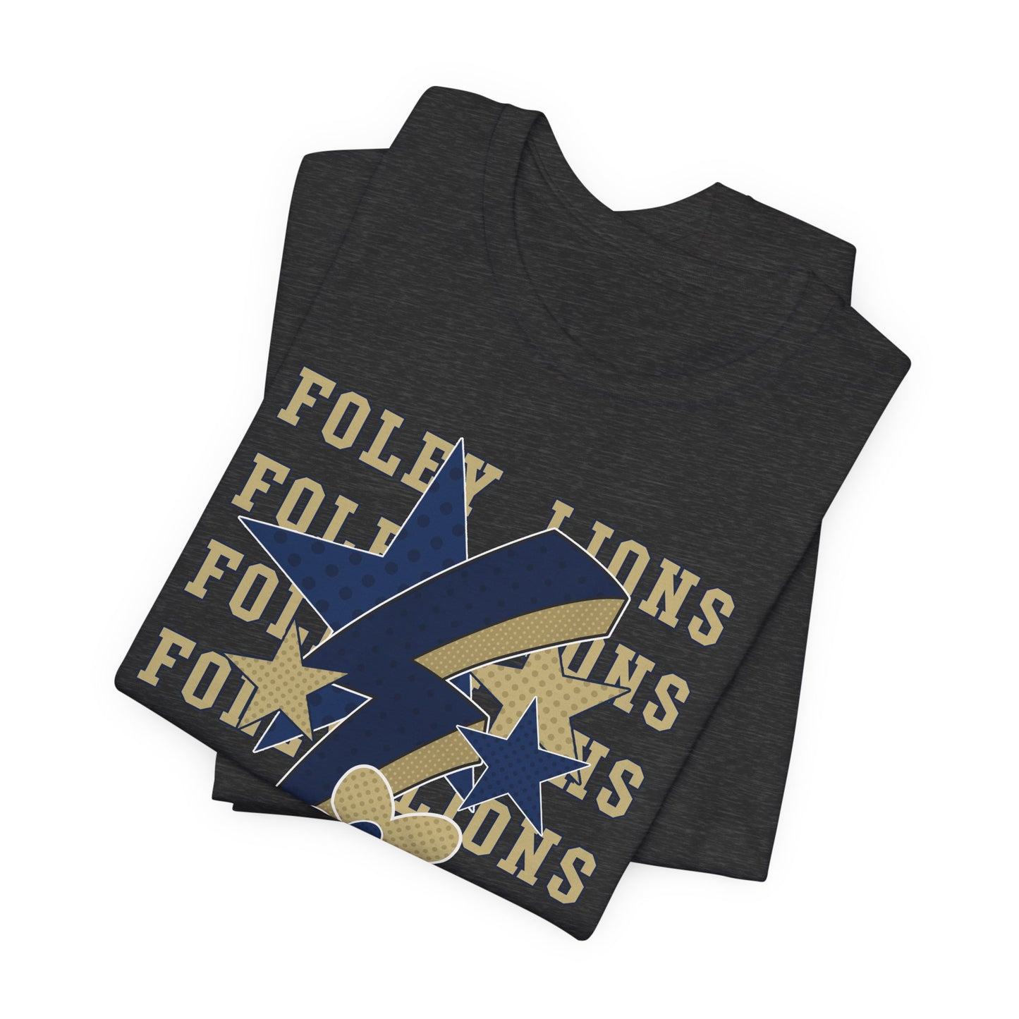 Lions Hearts, Stars, Lightning Graphic Tee - Bella Canvas