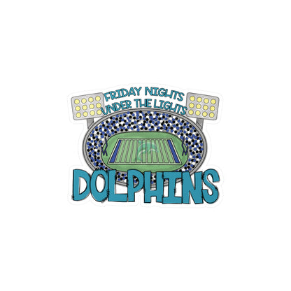 Dolphins Friday Night Lights Vinyl Decals,