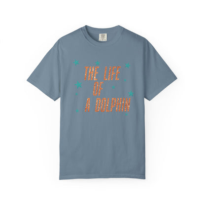 Adult Life of a Dolphin Faux Glitter - Comfort Colors