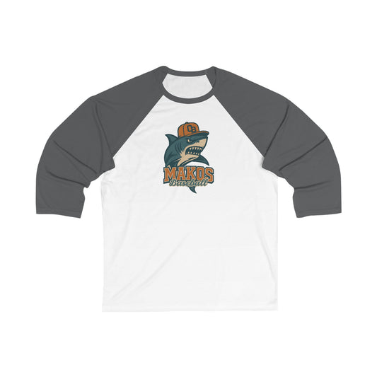 Makos Baseball Raglan - Bella Canvas