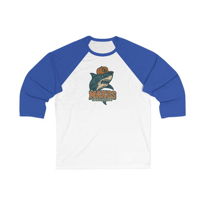 Makos Baseball Raglan - Bella Canvas