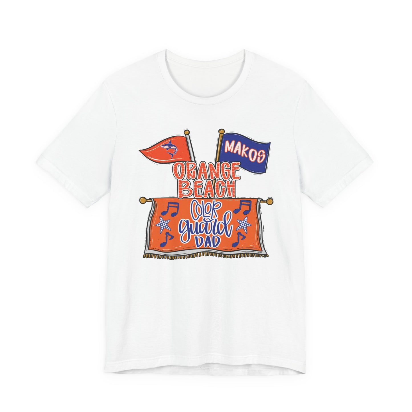 Adult Makos Color Guard Dad Tee - Bella Canvas