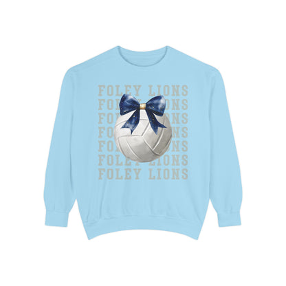Foley Lions Volleyball Coquette Sweatshirt - Comfort Colors