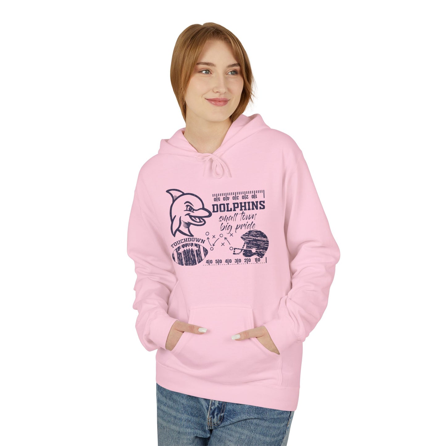 Dolphin Football Hoodie - Gildan