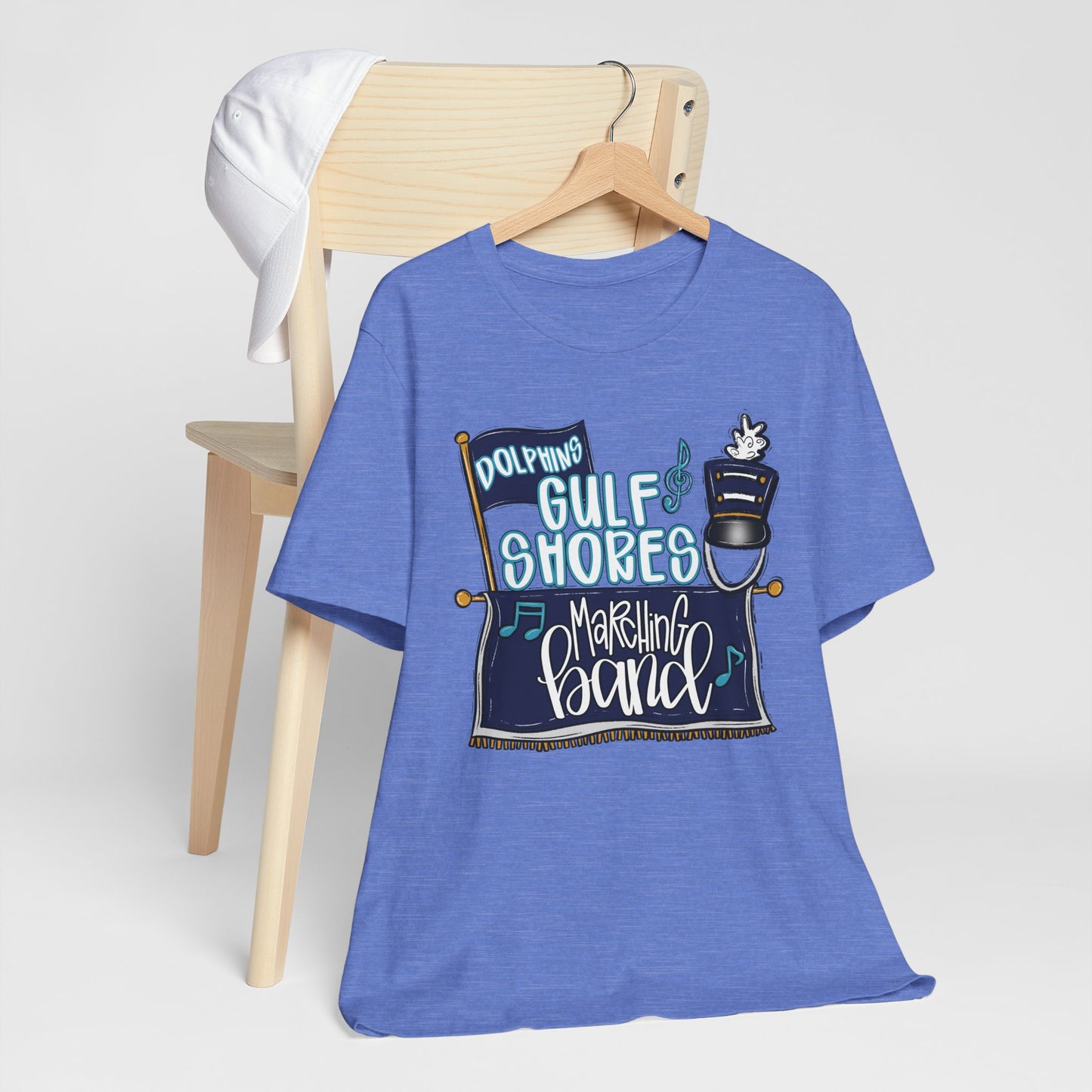 Adult Gulf Shores Band Tee - Bella Canvas