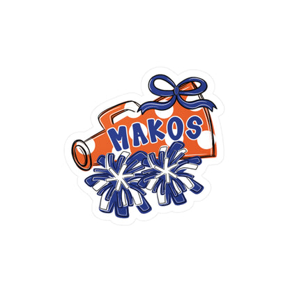 Makos Cheerleading Vinyl Decals