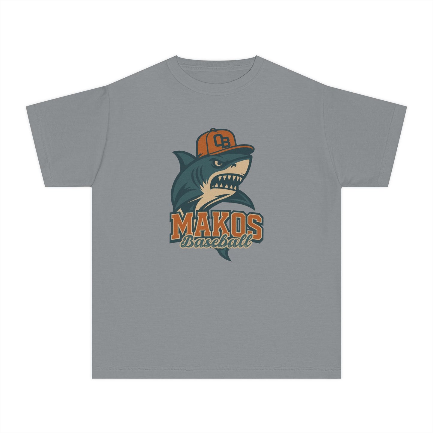 Makos Youth Baseball Tee - Comfort Colors