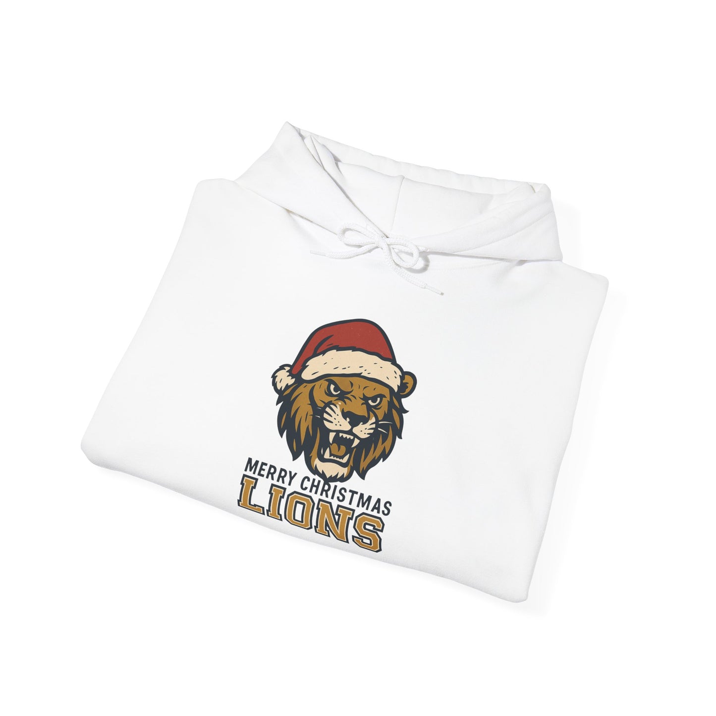Merry Christmas Lions Hoodie — Gildan