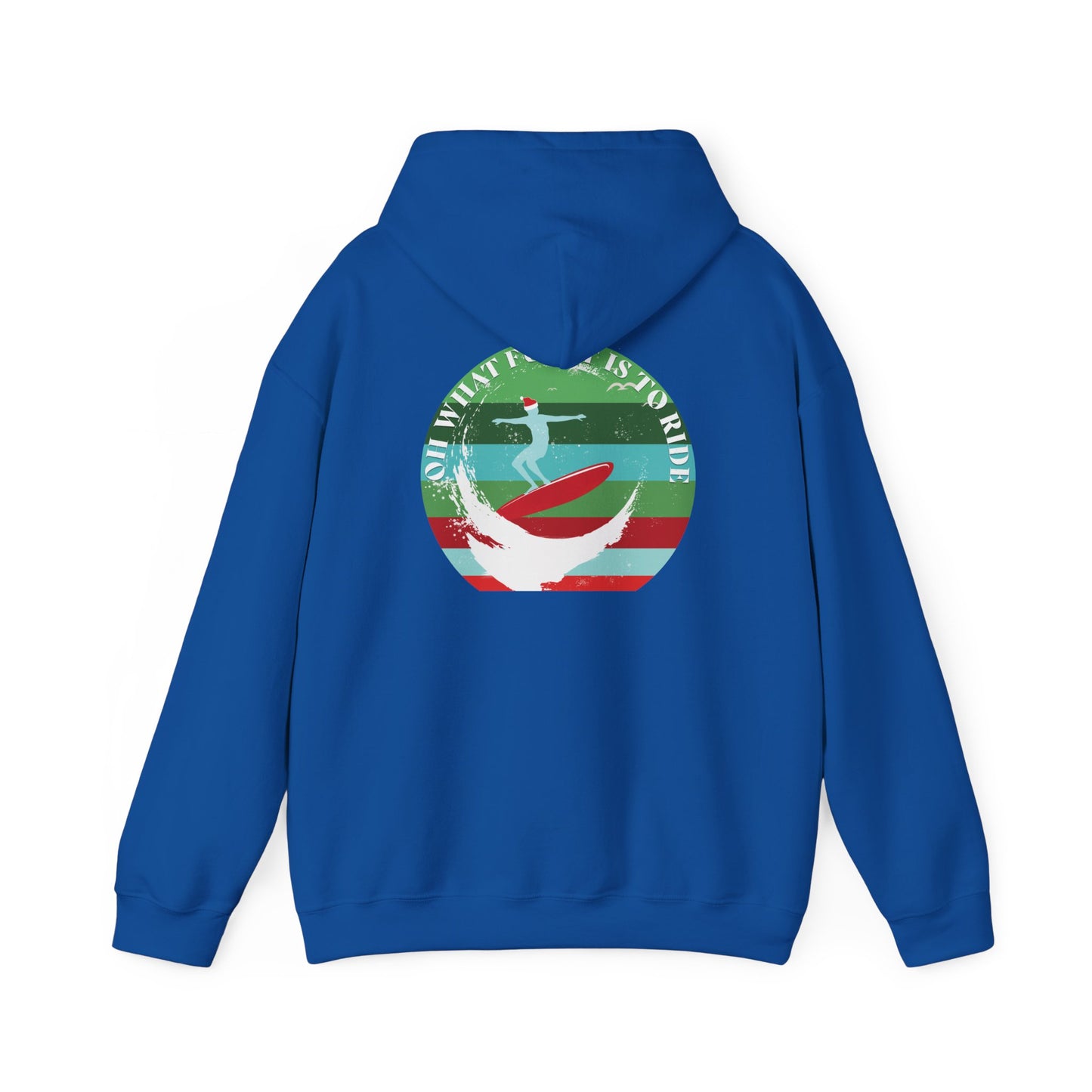 Adult Christmas Surf Hoodie - Gildan