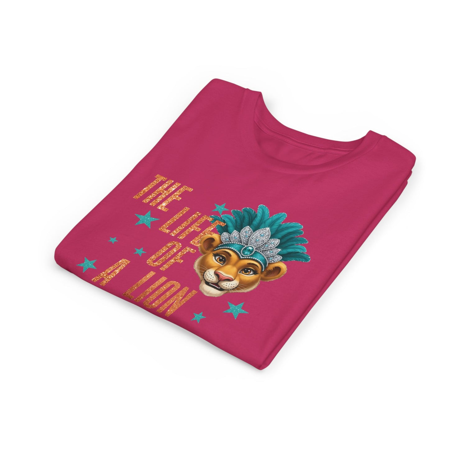 Life of a Lion Faux Glitter - Bella Canvas