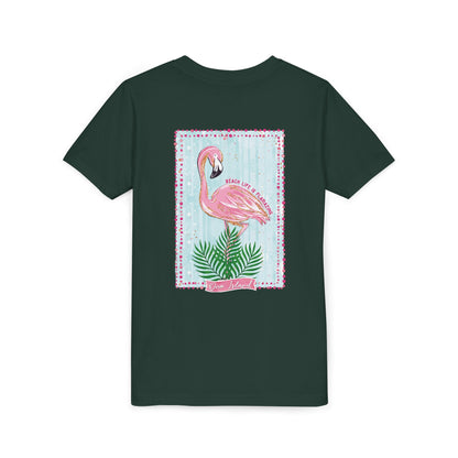 Beach Life is Flamazing Flamingo Tee - Bella Canvas