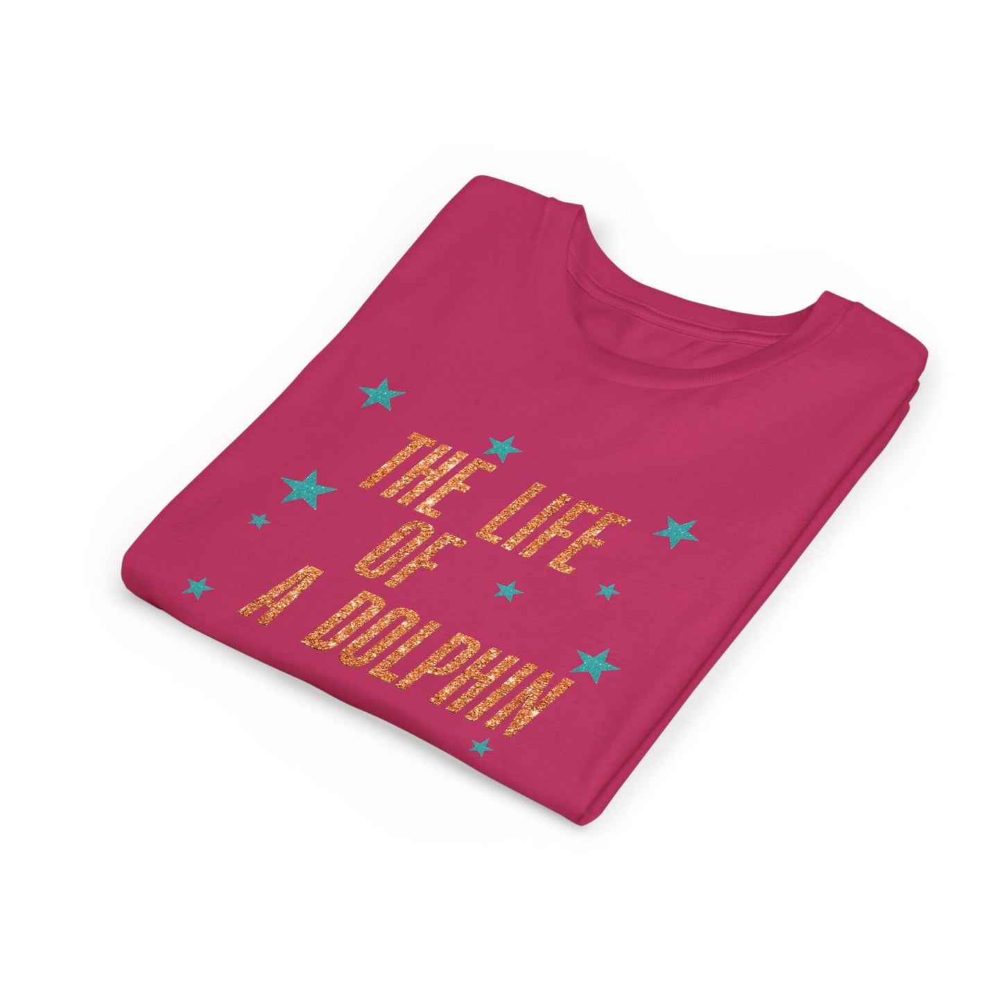 Life of a Dolphin Faux Glitter - Bella Canvas