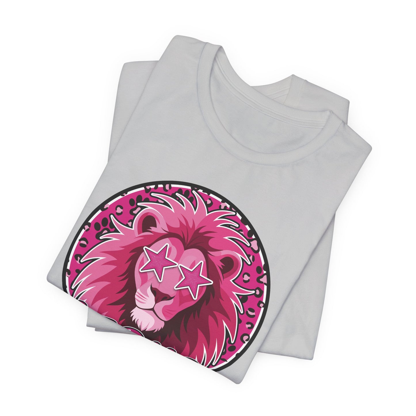 Preppy Pink Lion Tee - Bella Canvas