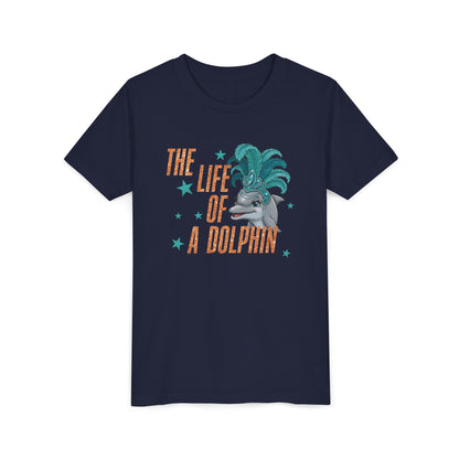 Life of a Dolphin Faux Glitter - Bella Canvas