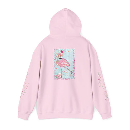 Flamingo Flamingle All The Way Hoodie - Gildan
