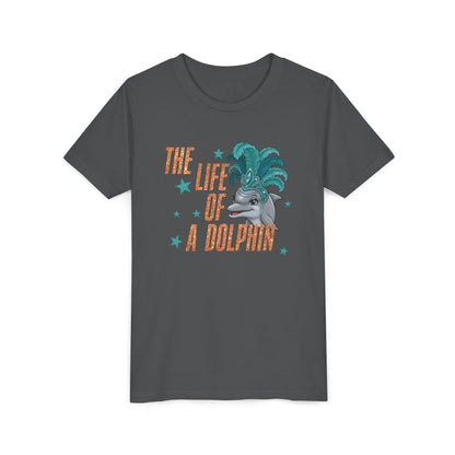 Life of a Dolphin Faux Glitter - Bella Canvas