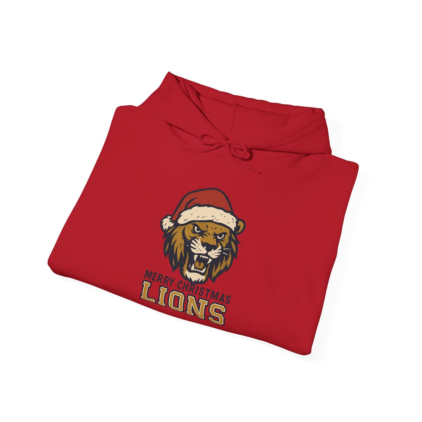 Merry Christmas Lions Hoodie — Gildan