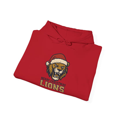 Merry Christmas Lions Hoodie — Gildan