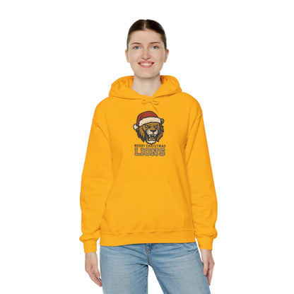 Merry Christmas Lions Hoodie — Gildan