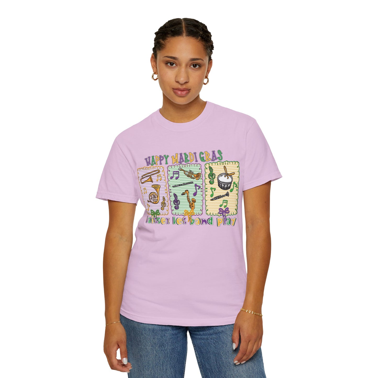 Happy Mardi Gras Jazz T-Shirt — Let the Good Times Roll Shirt