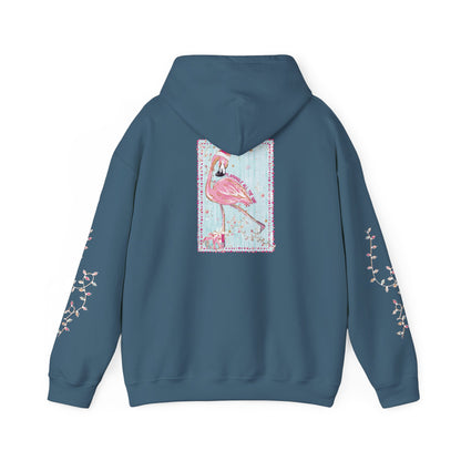 Flamingo Flamingle All The Way Hoodie - Gildan